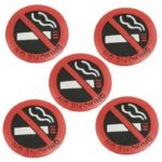 SODIAL(R) 5 Pcs Soft Plastic No Smoking Sign Wall Window Car Sticker Decal
