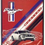 Ford Mustang Legendary Muscle Car Retro Vintage Tin Sign