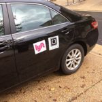 UBER and LYFT Magnet Sign, Custom Vinyl Magnet, Not Printed, More durable then Printed Magnet (8 inches)