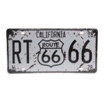 Slaxry Vintage Car Vehicle License Plate Retro Decoration Wall Decor Tin Sign 6×12 Inches, 14 Patterns to Choose (13#)