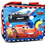 2017 Disney Pixar Cars 3 Canvas Blue & Red Insulated Lunch Bag Multiple Signs