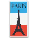 2 x 20cm/200mm Paris France Vinyl Sticker Decal Laptop Travel Luggage Car iPad Sign Fun #4353