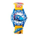 Disney Boys’ Cars 3D Plastic Yellow Time Teacher Watch