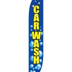 LookOurWay Car Wash Bubbles Feather Flag, 12-Feet