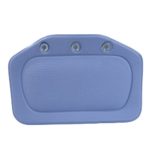 Blue Pillow Cushion Neck Rest Support Spa Bath Tub Pvc Foam Made Of Material, Stylish And Comfortable Use Fixed Ways Sucker