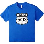Salem 503 Area Code T-Shirt Vintage Road Sign Tee