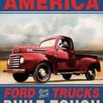 Ford Trucks Built Tough Retro Vintage Tin Sign 13 x 16in