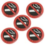 uxcell® 5Pcs No Smoking Sign Wall Window Car Sticker Decal