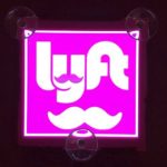 Lyft Glow Driver Sign USB Decal Electroluminescence Lit (SUCTION CUPS)(2 DAYS FREE DELIVERY)