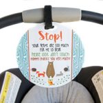 Baby Safety No Touching Newborn, Baby car seat tag, Baby Shower Gift, Stroller tag, Baby Preemie No Touching car seat Sign