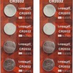 [ 10 pcs ] – Loopacell Cr2032 3v Lithium Coin Cell Battery Dl2032 Ecr2032 (Pack of 10)