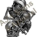 See No Evil Speak No Evil Hear No Evil Skulls