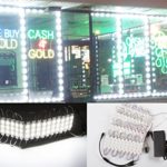 40ft Super bright storefront LED light pure white 5630 injection module with UL 12v AC Power package