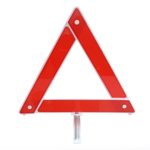 Qiyun Warning Triangle, Car Emergency Breakdown Warning Triangle Red Reflective Safety Foldable Parking Stander