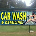 Car Wash & Detailing 13 oz Heavy Duty Vinyl Banner Sign with Metal Grommets, New, Store, Advertising, Flag, (Many Sizes Available)