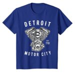 Big Block Detroit Motor City Michigan Car Enthusiast Tshirt