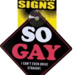 USA Wholesaler- 26580277-So Gay I Can’t Even Drive Straight Car Window Sign