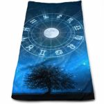 Zodiac Signs Microfiber Towel,Perfect Sports & Travel &Beach Towel. Fast Drying – Super Absorbent – Antibacterial-Ultra Compact.