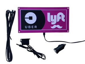 MVG TECH LED Uber Lyft Sign Car Window Light with Suction Cups USB 8 ...