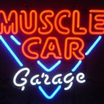 Fashion Neon Muscle Car Garage Real Glass Tube Neon Signs Handcrafted Bulbs Beerbar Shop Display Neon Sign19x15!!!Best Offer!