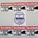 BRINKS Shield Shaped Video Surveillance Stickers – Waterproof and Fade Resistant