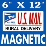 U.S. Mail Delivery Magnetic Sign Rural Carrier Magnet USPS 6’X12″