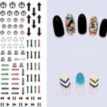 Nail Art Stickers Water Transfer Traffic Sign Arrow Direction Classic Car (DS- 157)
