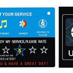 KOKY Uber Sign Decal with Strong Suction Cups and Rating Tips Accessories for Rideshare Car (2 Packs)