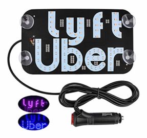 Yeeco Uber Lyft LED Sign, Uber Lyft LED Light Up Sign Interior Glow ...