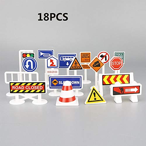 18PCS Traffic Signs Children’s Educational Toys for Traffic Knowledge ...