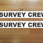 SURVEY CREW Magnetic signs to fit Car, Truck, Van SUV Vehicle Badge Rod Stick