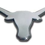 NCAA Texas Longhorns Chrome Auto Emblem Decal