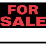 Hillman 840028 For Sale Sign with Space for Fill In, Black and Red Plastic, 15×19 Inches 1-Sign