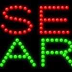 11x27x1 inches Used Cars Animated Flashing LED Window Sign