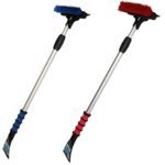 Mallory 581-E Telescoping 48″ Sport Utility Snow Broom with Brush and Squeegee Head and Integrated Ice Scraper  (Colors may vary)