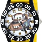Disney Kids’ W001508 “Time Teacher” Cars Watch With Yellow 3-D Band