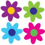 Magnet America Set of 4 Bright Flower Pack