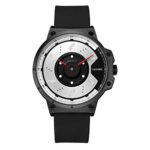 CADISEN Mens Sports Watches Stylish Unique Design Simple Military Waterproof Rubber Band Watches/Black