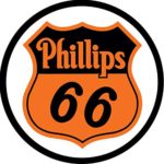 Desperate Enterprises Phillips 66 Shield Round Tin Sign, 11.75″ Diameter