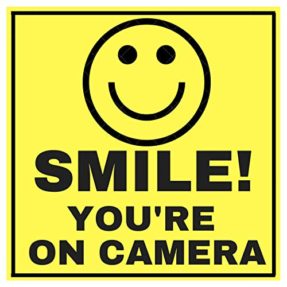 6 Smile Youre ON Camera Indoor Outdoor Stickers Decals – 3″ x 3 ...