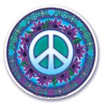 Mandala Arts 2-sided Window Stickers “Signs of Peace”