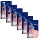 NIVEA Shimmer Lip Care – Pearly Shimmer for Chapped Lips, Moisturize All Day – .17 oz. Stick (Pack of 6)