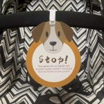 Puppy-Stop,Please Look,Don’t Touch Baby Sign Tag (Girl Sign, Newborn, Baby Car Seat Tag, Baby Bed Tag,Stroller Tag, Carrycot Basket Tag,Baby Preemie No Touching Car Seat Sign Tag) W/Hanging Straps