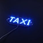 AOLUNO DC 12V Auto Vehicles Car Windscreen Cab Sign LED Taxi Light(Blue)