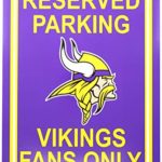 Fremont Die NFL Minnesota Vikings Reserved Parking Sign