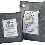 MOSO NATURAL Air Purifying Bag. Bamboo Charcoal Air Freshener, Deodorizer, Odor Eliminator, Odor Absorber for Cars and Home. 200g 500g Charcoal Color