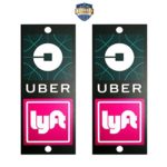 Rideshare Sign with 4 Bigger Size Larger Suction Cup Removable for Rideshare Driver Sign