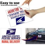 Rural Delivery Magnetic Sign for U.S. Mail, 9” x 12”