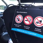 AS PRO (Set of 2) Rider Reminder Decal (No Smoking/No Drinking/No Open Alcohol) for rideshare