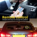 DIY Middle Finger LED Light, Cool Car Accessories for Men, Give The Bird & Turn Off High Beam & Wave to Drivers & Praise, Back Window LED Sign Light with Remote
